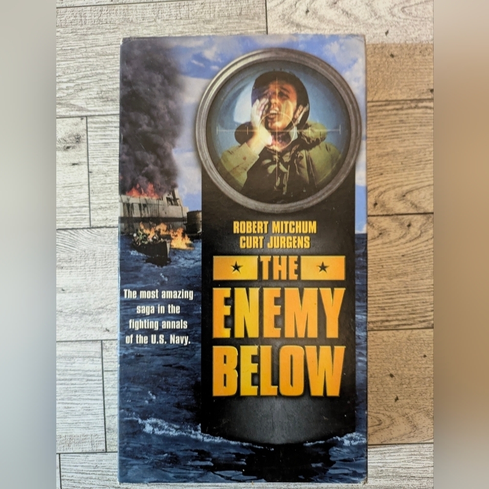 The Enemy Below VHS Tape